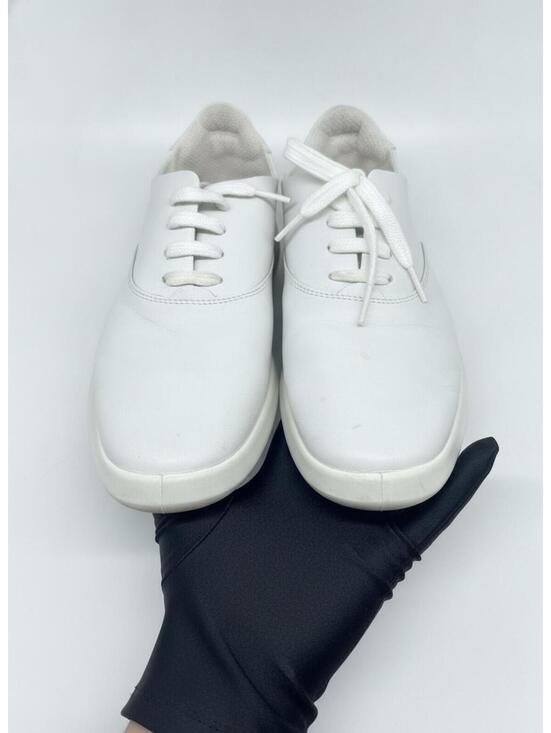 Ecco Shoes - ECCO White Leather Lace-Up Sneakers Size 39